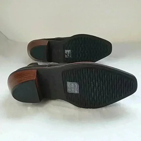 kelsi Dagger perforated black  leather booties - Picture 10 of 10